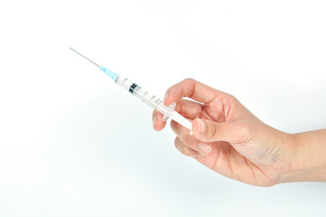 vaccine in hand