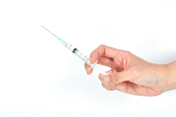 Fototapeta premium vaccine in hand