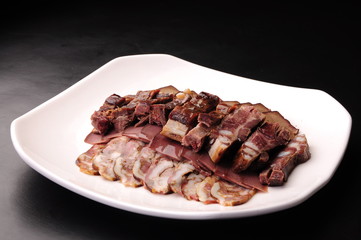 meat on a plate