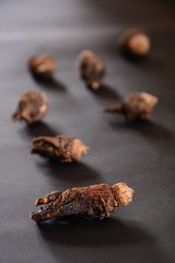 spices on wooden background