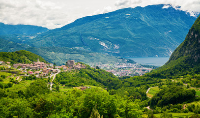 Tenno vilage and lake Garda