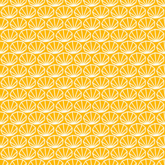Geometric pattern with outlined abstract leaves. Minimal style, one color.