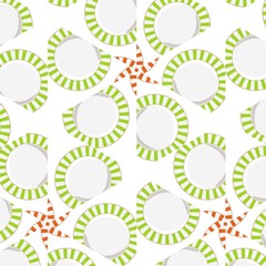 Abstract background pattern with pink and blue plates. Baby motifs patterns