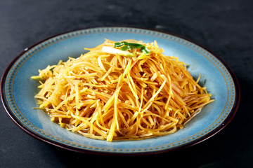 spaghetti in a bowl