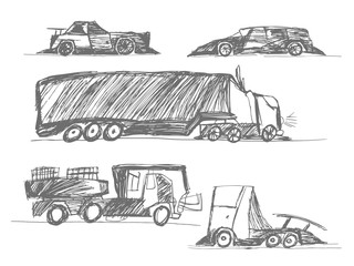 children's drawings cars