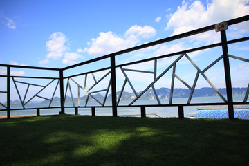 sea view  and clouds on summer.