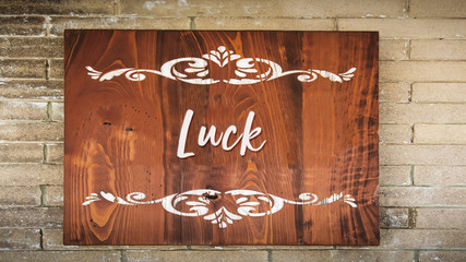 Street Sign to Luck