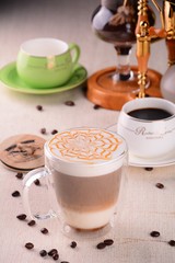 cup of coffee with whipped cream and chocolate
