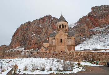 the monastery in Armenia amoung the mountains