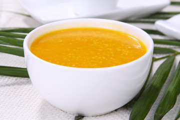 bowl of pumpkin soup