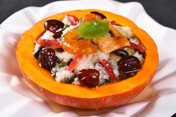 cake with fruits and berries