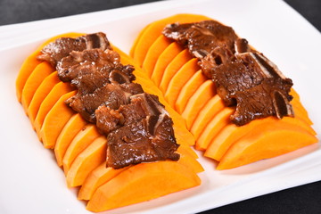 grilled beef steak on white plate