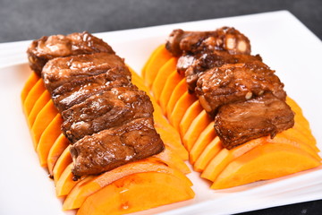 grilled beef steak on white plate