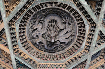 Obraz premium Elements of traditional Chinese architecture
