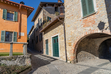 Fototapeta na wymiar Montevecchia, old village in Brianza, Italy