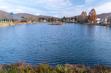 Obraz premium 軽井沢の散歩道 秋