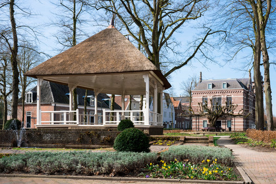 gazebo and town hall of Oisterwijk,  The Netherlands
