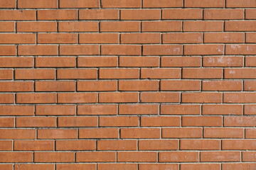Background of ordinary red brick wall. City background