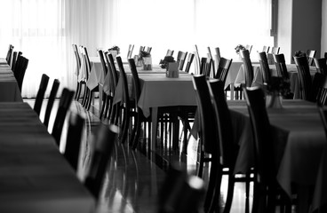Empty restaurant in the hotel