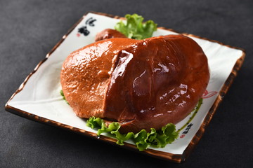 steak with sauce