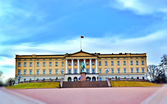 The Royal Palace in Oslo, Norway