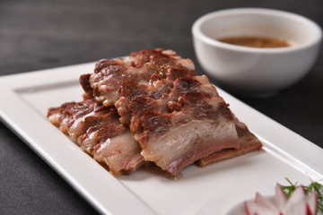 meat on a plate