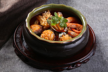 soup with meat and vegetables