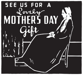 Mother's Day Gift  - Retro Ad Art Banner