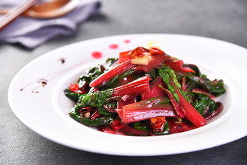 salad with peppers and tomatoes