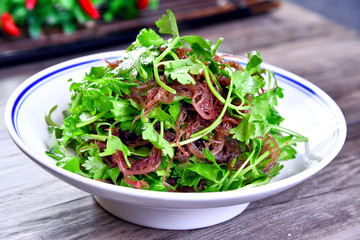 fresh salad in a bowl