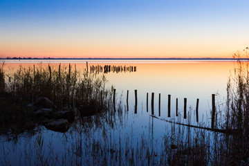 Fototapeta premium sunset at the lake