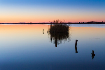 sunset at the lake