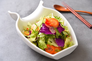 fresh salad in a bowl