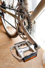 old retro bicycle detail