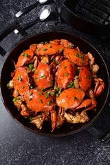 paella in a pan
