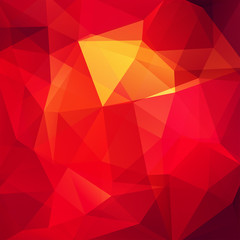 Red polygonal vector background. Can be used in cover design, book design, website background. Vector illustration