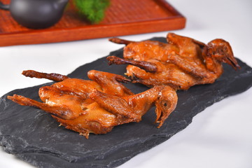 grilled chicken on the grill