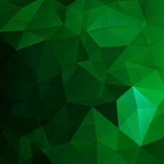 Fototapeta na wymiar Abstract green mosaic background. Triangle geometric background. Design elements. Vector illustration