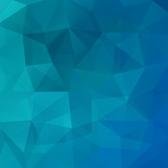 Geometric pattern, polygon triangles vector background in blue tone. Illustration pattern