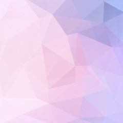 Polygonal vector background. Can be used in cover design, book design, website background. Vector illustration. Pastel pink, violet colors.