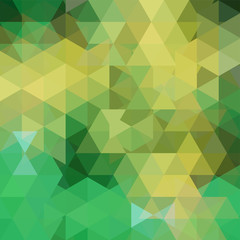 Green triangle vector background. Can be used in cover design, book design, website background. Vector illustration