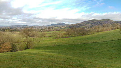Fototapeta na wymiar Malvern Hills Worcestershire countryside