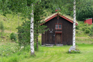 Fototapeta na wymiar Alter Bauernhof in Todalen, Norwegen