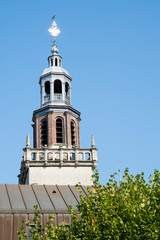 Fototapeta premium tower of city hall in Hulst, The Netherlands