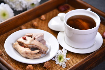 cup of tea and cookies