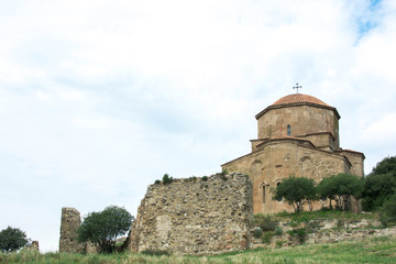 Fototapeta na wymiar Mtskheta, Georgia. The Ancient World Heritage, Georgian Orthodox Jvari Monastery .