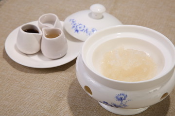 cup of coffee with milk and cookies