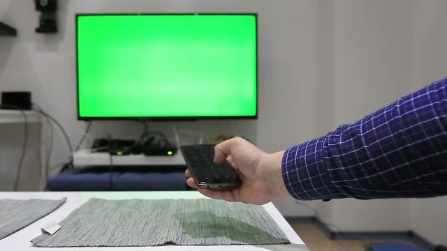 Using remote control for TV