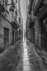 Fototapeta premium Paseo por el casco antiguo de Barcelona