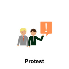 Protest color icon. Element of business illustration. Premium quality graphic design icon. Signs and symbols collection icon for websites, web design, mobile app